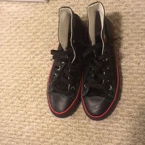 Pan African themed converse style sneakers